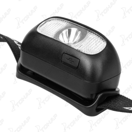 9 Фонарь налобный NISUS 200 LM, IP44, USB