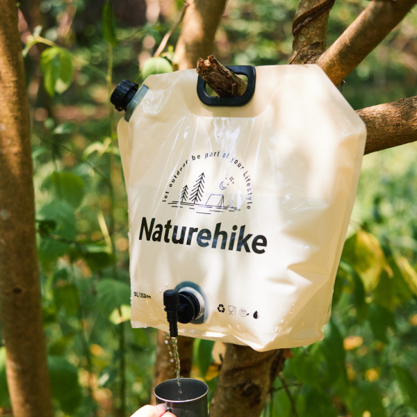 Канистра Naturehike Ling Wo для воды, 10 л., мягкая, голубая