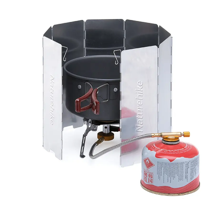 Экран ветрозащитный Naturehike, 10 секций, 84х24 см