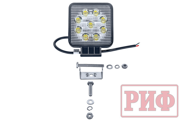 Фара светодиодная рабочего света РИФ 107 мм 27W