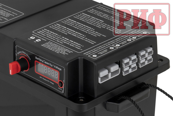 Бокс аккумуляторный 2xUSB, 2x12В, вольтметр с индикацией 420х250х330