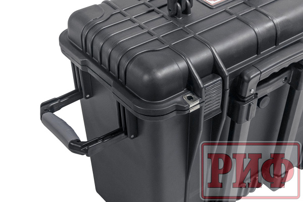 Кейс защитный ударопрочный РИФ 500х305х457 мм на колесах с телескопической ручкой Кейс защитный ударопрочный РИФ 500х305х457 мм на колесах с телескопической ручкой