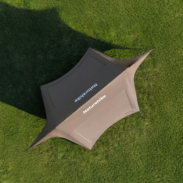 Тент кемпинговый Naturehike Cloud Skies (Yunxiao) 960 9.6х5,5 м., коричневый, блэкаут