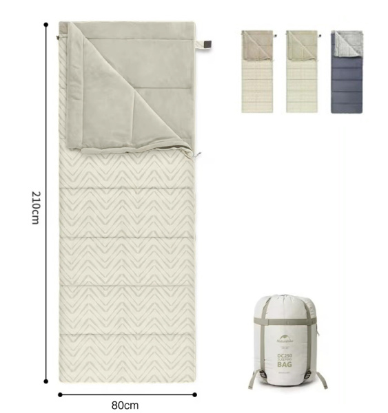 Мешок спальный Naturehike Shanmi, 210х80см, (ТК: +10C), светло-зеленый