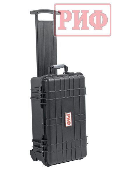 Кейс защитный ударопрочный РИФ 559х351х229 мм на колесах с телескопической ручкой Кейс защитный ударопрочный РИФ 559х351х229 мм на колесах с телескопической ручкой