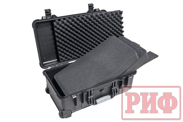 Кейс защитный ударопрочный РИФ 559х351х229 мм на колесах с телескопической ручкой Кейс защитный ударопрочный РИФ 559х351х229 мм на колесах с телескопической ручкой