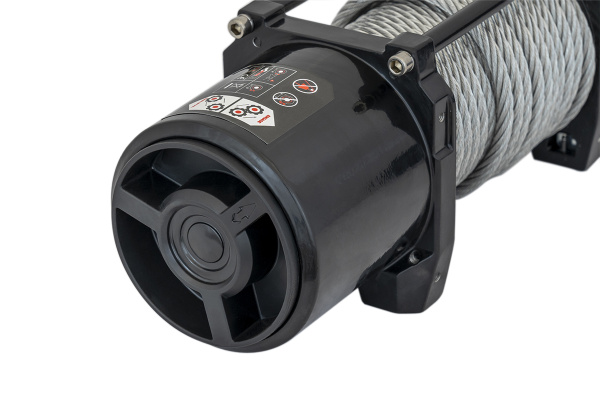 Лебёдка электрическая 12V Runva 6000 lbs 2722 кг (стальной трос)