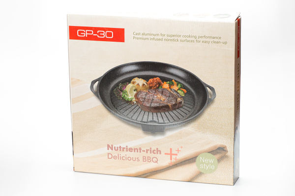 Сковорода-гриль NaMilux с антипригарным покрытием круглая