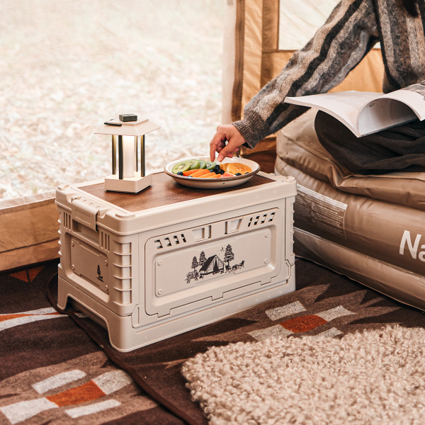 1 Ящик туристический Naturehike 25 л, трансформер, со столешницей, бежевый 1 Ящик туристический Naturehike 25 л, трансформер, со столешницей, бежевый
