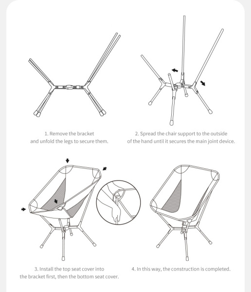 Кресло туристическое Naturehike Yamami YL01 складное, 55х54х73,5 см, до 180 кг, зеленое