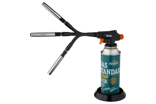 Резак газовый TOURIST FLEX с пьезоподжигом, гибкое сопло паяльного типа.