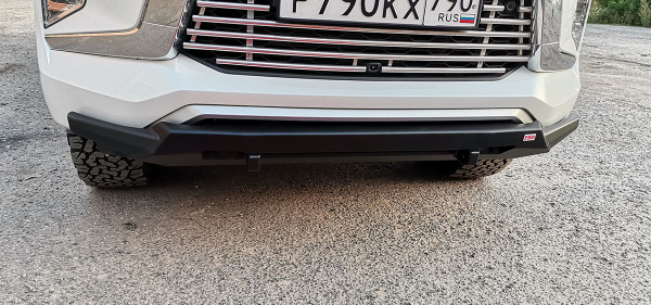 Бампер РИФ силовой передний/защита штатного бампера Mitsubishi Pajero Sport 2021+