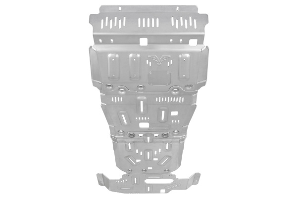 Защита Falcon радиатора, картера, РК, КПП для Toyota Land Cruiser Prado 150 TX, дизель без КДСС, алюминий, 8 мм