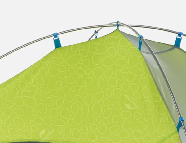 3.Палатка Naturehike P-Series 3-местная, алюминиевый каркас, зеленая