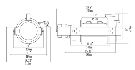 Лебёдка гидравлическая Runva 10000 lbs