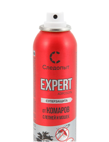Репеллент СЛЕДОПЫТ EXPERT, 8 часов защиты от комаров, слепней и мошек