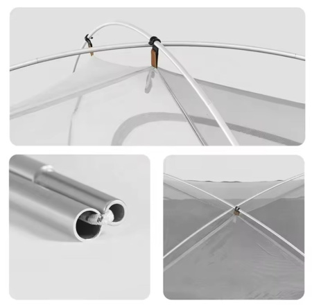 2 Палатка Naturehike Cloud-Creek, 3-местная, белая