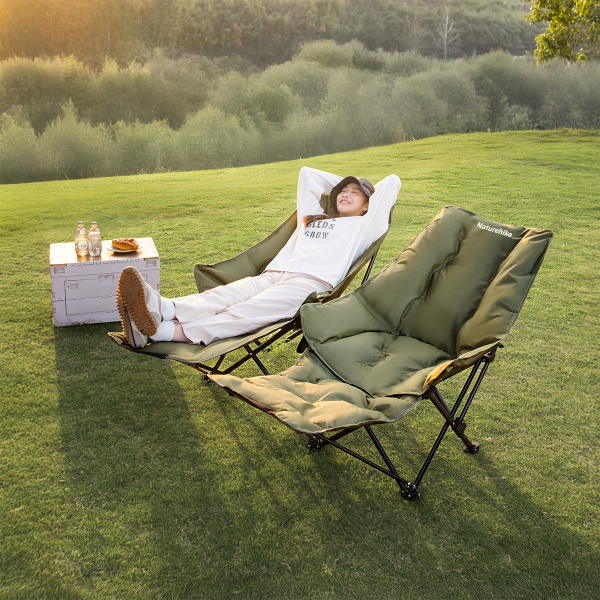 Кресло туристическое Naturehike Sea star 001, 51х62,5х90 см, складное,до 120 кг. удлиненное, зеленое