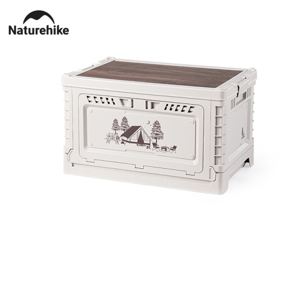 Ящик туристический Naturehike 50 л, трансформер, со столешницей, бежевый