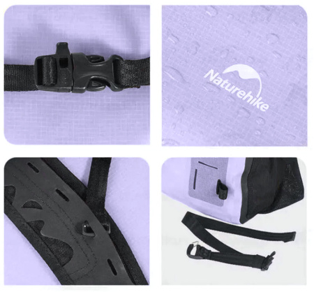 Рюкзак туристический Naturehike 18 л, ПВХ, фиолетовый