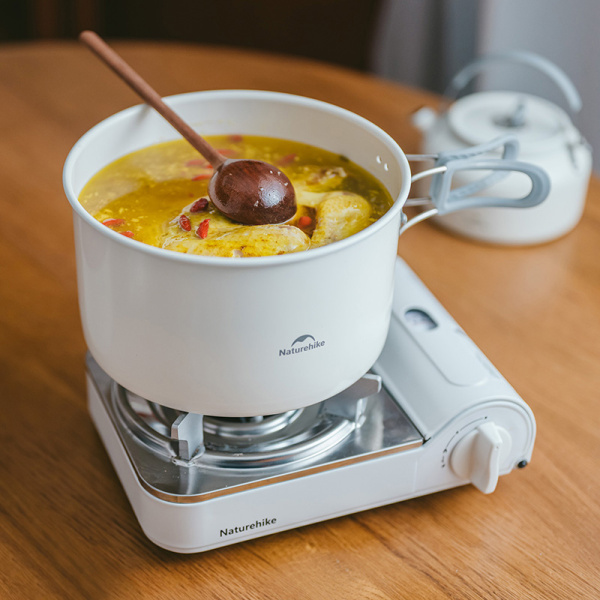 Набор посуды Naturehike туристический 4 в 1, керамическое покрытие, (с чайником)