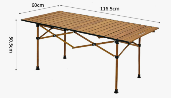 4 Стол туристический Naturehike увеличенный складной, 116.5х60х50,5 см.