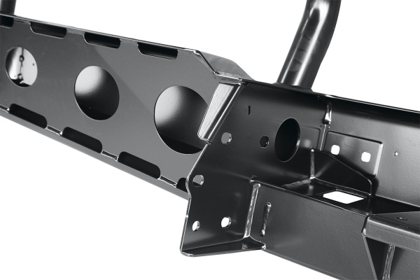 Бампер РИФ передний УАЗ Буханка усиленный, c площ. под лебёдку, с низкой защитной дугой, лифт 65 мм