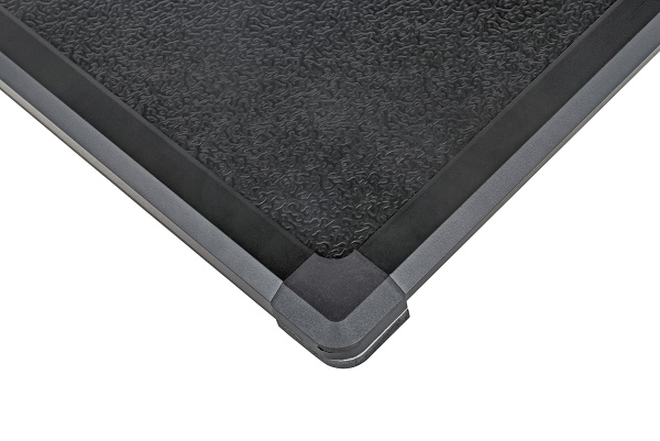 Крышка кузова РИФ для Sollers ST6 / JAC T6, трёхсекционная 1590х1600 мм, алюминиевая, черная