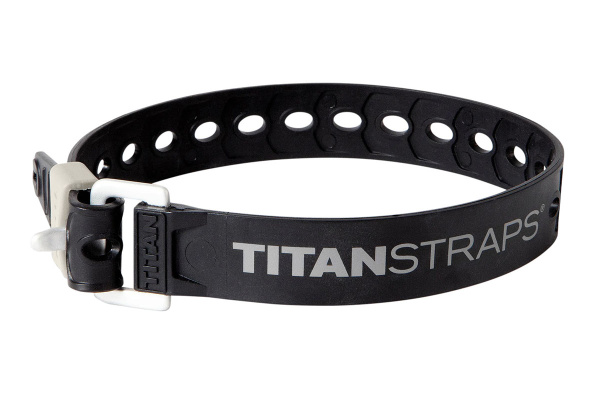 Ремень крепёжный TitanStraps Super Straps ЧЕРНЫЙ L = 46 см (Dmax = 12,7 см, Dmin = 3,2 см)