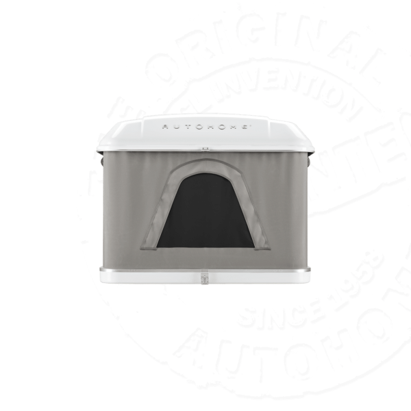 Палатка на крышу автомобиля AUTOHOME MAGGIOLINA AIRLANDER PLUS SMALL GRAY X-LONG, серый тент, лестница 215 мм