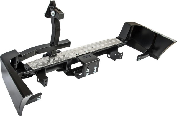 Бампер РИФ задний УАЗ Патриот с площадкой под лебедку и калиткой лифт