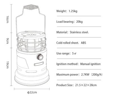 9 Обогреватель газовый Naturehike многофункциональный