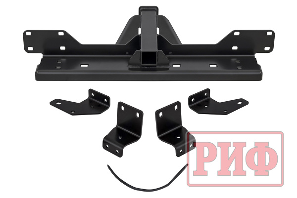 Фаркоп РИФ передний (переходник) для съёмной лебедки в штатный бампер Toyota Fortuner 2015+