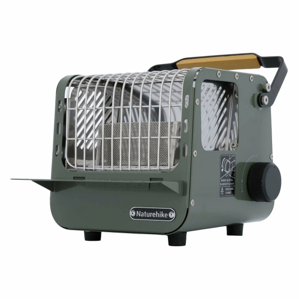Обогреватель газовый Naturehike многофункциональный, 1,1 кВт зеленый