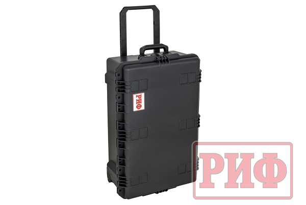Кейс защитный ударопрочный РИФ 795x518x310 мм на колесах с телескопической ручкой Кейс защитный ударопрочный РИФ 795x518x310 мм на колесах с телескопической ручкой