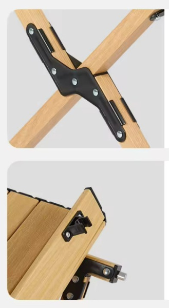 Стол туристический Naturehike Star Jane L01 складной, 117х60х44 см, с Х-образными ножками, бежевый