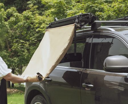 6 Тент-маркиза РИФ - душевая кабинка с тканевой крышей.