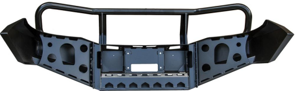 Бампер РИФ силовой передний Toyota Hilux 2012-2014 с защитной дугой и защитой бачка омывателя, на рестайлинг