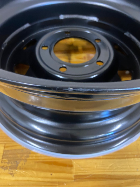 1 Диск усиленный ВАЗ НИВА стальной черный 5x139,7 7xR16 d98,5 ET+25 (треуг. мелкий) (уценка)