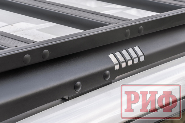 Багажник экспедиционный (платформа) алюминиевый РИФ 1150x2080 мм для TLC Prado 150 (с крепежом)