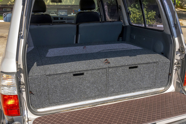 Органайзер для Toyota Land Cruiser 80 (2 выдв.ящика+спальник)