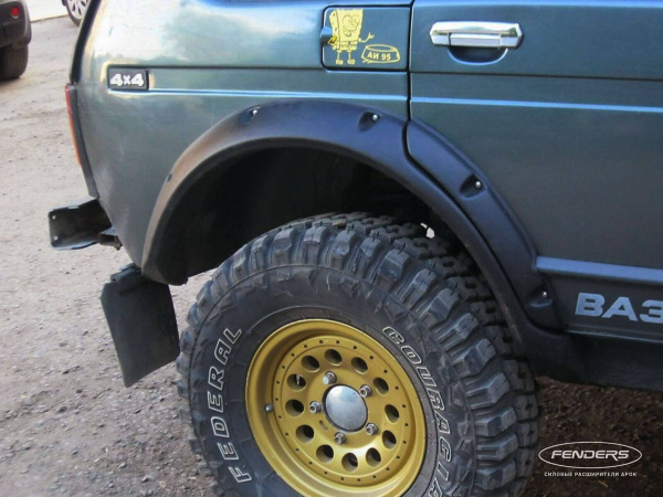 Расширители колёсных арок ВАЗ НИВА 2121 5D под нерезанные арки колёс