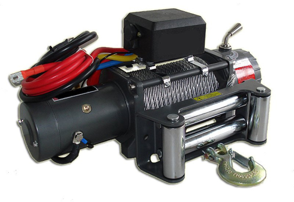 Лебёдка электрическая высокоскоростная 12V Runva 9500 lbs 4350 кг