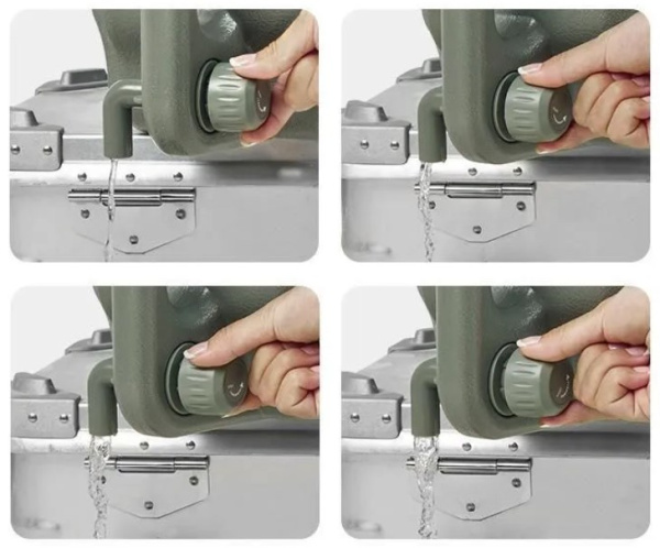 2.Канистра кемпинговая, 20 л. для непитьевой воды, зеленая